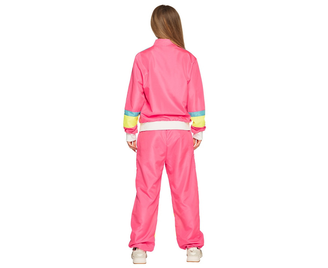 Women''s Neon Pink Retro Tracksuit, Size M